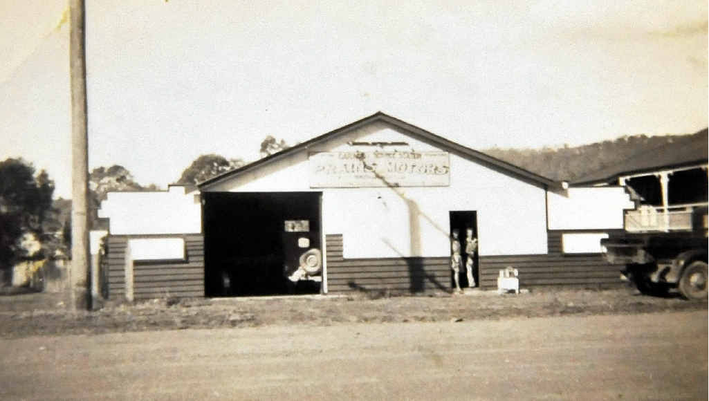 PIECE OF HISTORY: Prain’s Motors, which stood where the Old Fernvale Bakery stands today, was proudly opened by Harold Norman Prain and his wife, Lorraine, in 1946. PIECE OF HISTORY: Prain’s Motors, which stood where the Old Fernvale Bakery stands today, was proudly opened by Harold Norman Prain and his wife, Lorraine, in 1946.